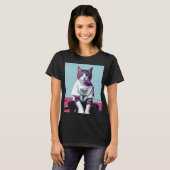 Schattigee Cat Chillin' T-shirt (Voorkant volledig)