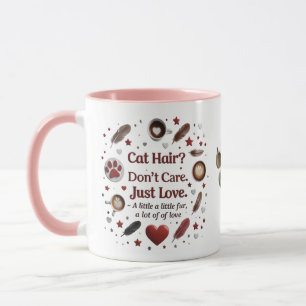 Schattigee Cat Coffee Cup met harten en poten Mok