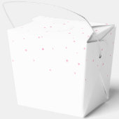 Schattigee Cat Font Waterverf Roze Cloud 1e Verjaa Bedankdoosjes (Achterkant)