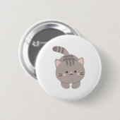 Schattigee Cat Funny Button Badge (Voorkant /achterkant)