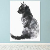Schattigee Cat Home Decor Canvas Art Wall Art (Insitu (Houten vloer))