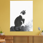 Schattigee Cat Home Decor Canvas Art Wall Art Afdruk (Insitu (Woonkamer))
