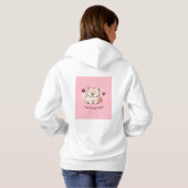 Schattigee Cat Hoodie – Roze Stijl (Achterkant volledig)