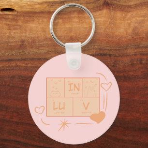 Schattigee Cat "in LuV" Sleutelhanger