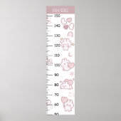 Schattigee Cat Kawaii Groeikaart Poster (Voorkant)