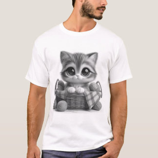 Schattigee Cat Mannen-T-shirt T-shirt
