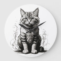 Schattigee Cat potlood schets