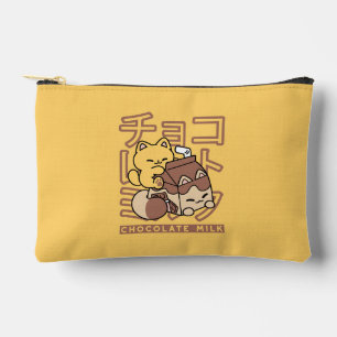 Schattigee Cat Riding Chocolademelk Karton Kawaii Etui