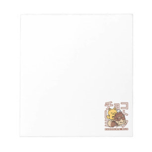 Schattigee Cat Riding Chocolademelk Karton Kawaii  Notitieblok