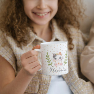 Schattigee Cat Soft Geslachtsneutrale Dotted Child Koffiemok