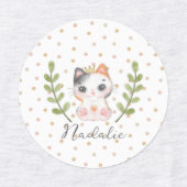 Schattigee Cat Soft Geslachtsneutrale Dotted Child Labels (Design 1)