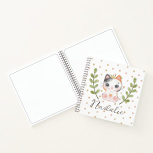 Schattigee Cat Soft Geslachtsneutrale Dotted Child Notitieboek