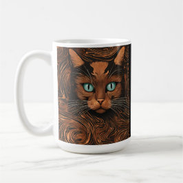 Schattigee Cat Stylish Animal Cat Latte Coffee Mok