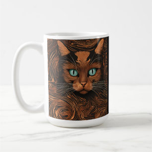 Schattigee Cat Stylish Animal Cat Latte Coffee Mok