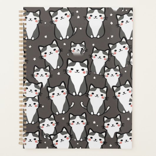 Schattigee Cat Vibes Planner (Voorkant)