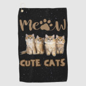Schattigee Cats Golfhanddoek (Voorkant)