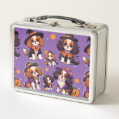 Schattigee Cavalier King Charles halloweenpatroon (Voorkant)