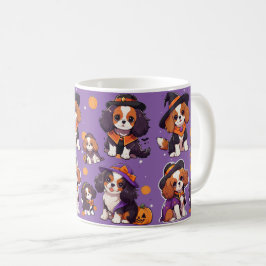 Schattigee Cavalier King Charles halloweenpatroon Koffiemok