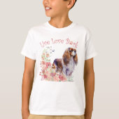 Schattigee Cavalier King Charles Spaniel Dog Flora T-shirt (Voorkant)