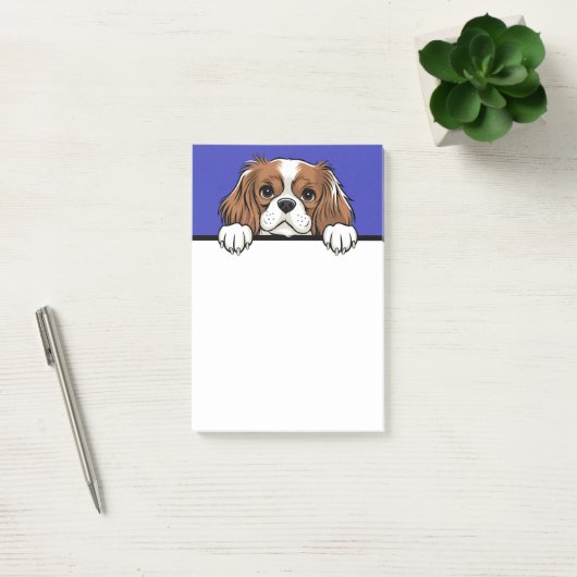 Schattigee Cavalier King Charles Spaniel Hondenlie Post-it® Notes (Kantoor)
