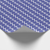 Schattigee Chanoeka Blue geometrische vormen Moder Cadeaupapier (Hoek)