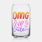 Schattigee chaos blikvorm glas (Achterkant)