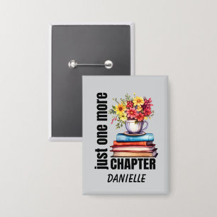 Schattigee Chapter Book Lovers Word Art Button