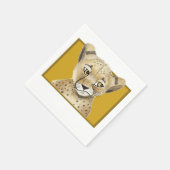 Schattigee Cheetah servetten - Safari Animal Party (Hoek)