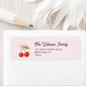 Schattigee Cherry Bow Coquette retouradres Etiket (Insitu)