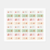 Schattigee Cherry Coquette Terug naar School Kledi Labels (Vel)