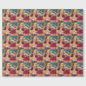 Schattigee Cherry Pin-up Cadeaupapier (Vlak)