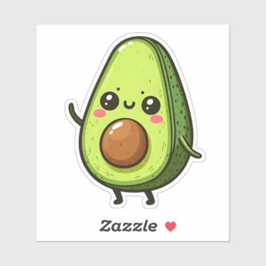 Schattigee Chibi Avocado Sticker (Vel)