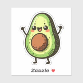 Schattigee Chibi Avocado Sticker