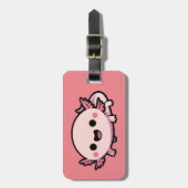 Schattigee Chibi Axolotl Bagagelabel (Voorkant verticaal)