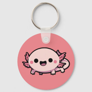 Schattigee Chibi Axolotl Sleutelhanger