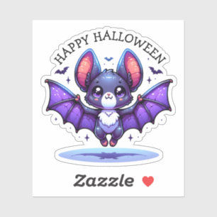 Schattigee Chibi Cartoon Bat Halloween Sticker