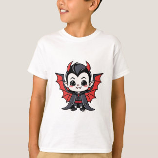 Schattigee Chibi Dracula - Cartoon Halloween T-shirt