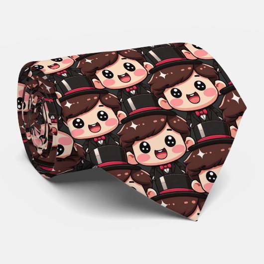 Schattigee Chibi Gentleman Stropdas (Opgerold)