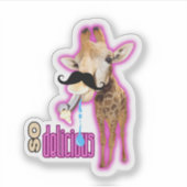 Schattigee Chibi-Giraffe Sticker (Voorkant)