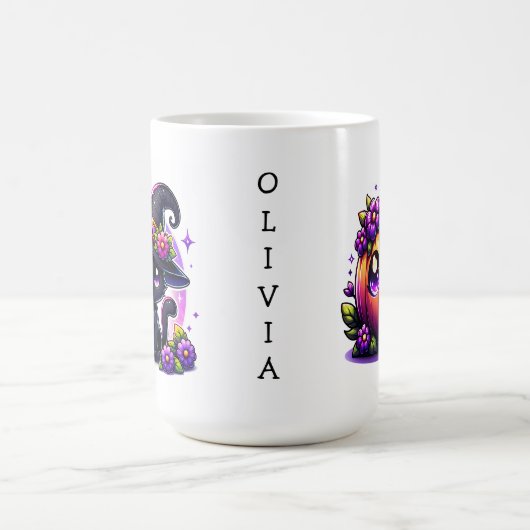 Schattigee Chibi Happy Halloween pompoen gepersona Koffiemok (Center)