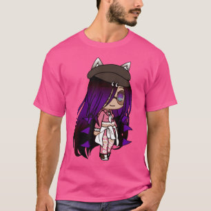 Schattigee Chibi Kawaii anime meisje met Fox Ears  T-shirt