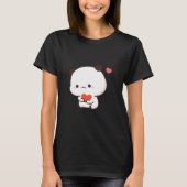 Schattigee Chibi Panda, Schattigee bubu en dudu kn T-shirt (Voorkant)