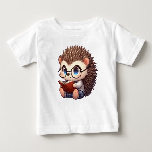 Schattigee Chibi Reading Hedgehog (Voorkant)
