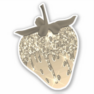 Schattigee Chic Girly Gold Esthetische Glitter Aar Sticker