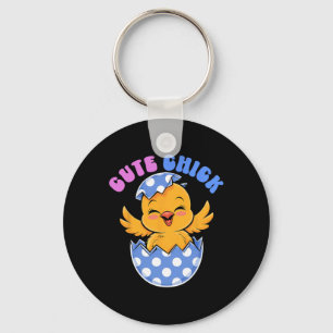 Schattigee Chick Easter Bunny Paasdag Kind Peuter  Sleutelhanger