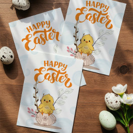 Schattigee Chick Easter Kaart – Happy Easter Greet