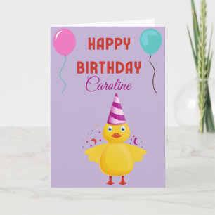SCHATTIGEE CHICK HAPPY BIRTHDAY KAART