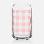 Schattigee Chick Peach Gingham Blikvorm Glas (Rechts)