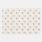 Schattigee Chickadee Trio Decoupage Gift Inpakpapier Vel (Voorkant 3)