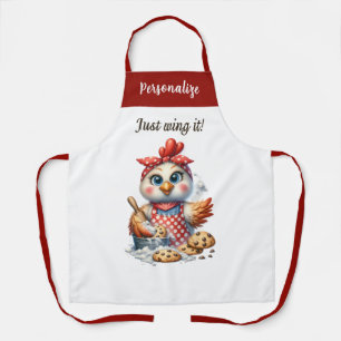 Schattigee Chicken Baking Cookies Keuken Quote Schort